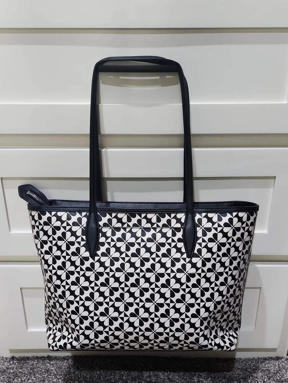 EUC Kate Spade Hollie Spade Clover Geo Large Tote